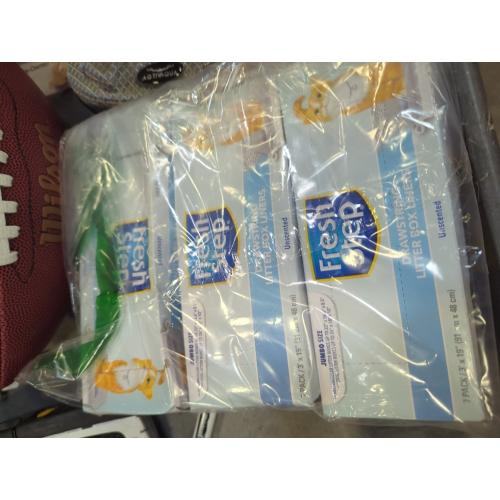 Fresh Step Drawstring Cat Litter Liners, Unscented, 2.5 ft x 17 in, 15 Ct 3 pack
