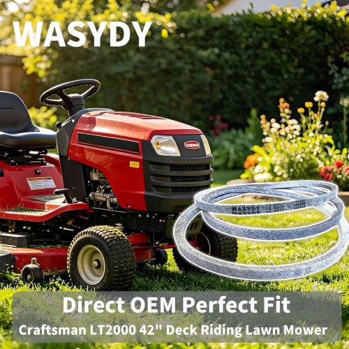 144959 Deck Belt, 532144959 1/2 x 95.5 Kevlar Belt Replacement for Craftsman LT1000 LT2000 LT3000 DYT4000 42 Riding Mower, Replaces 130801 138255 160855 24690, Compatible with Husqvarna Poulan AYP