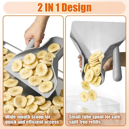Freeze Dryer Scoop, for Large HR Home Freeze Dryer Trays, Durable Food-Safe Scoop for Freezer Dried Foods Handling, Easier to Dispense, Repackage and Transfer (Fit Large Tray)