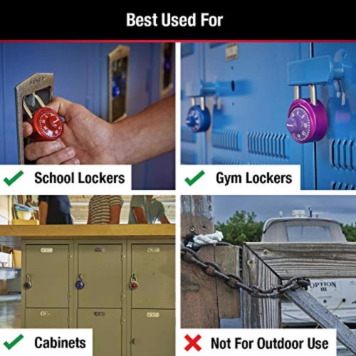 Master Lock 2 in. H X 7/8 in. W X 1-7/8 in. L Steel 3-Digit Combination Combination Padlock