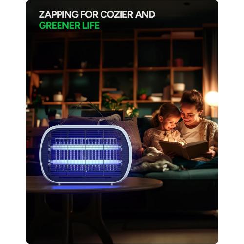 Buzbug Bug Zapper Indoor for 5000 Sq. Ft., 20W Instant Electric Mosquito Zapper, High-Voltage Fly Zapper, Fruit Fly Traps Fly Killer -MA015