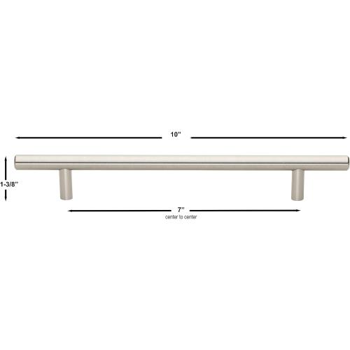 2pk GlideRite Hardware 5004-178-SS-1 7 Cc Long Solid Handle bar Pulls 1 Pack 7 Center to Center Solid Handle bar Pulls, 10, Stainless Steel