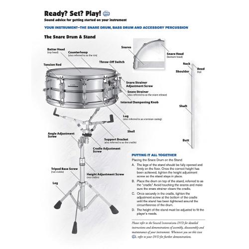 Sound Innovations for Concert Band, Bk 1: A Revolutionary Method for Beginning Musicians (Percussion---Snare Drum, Bass Drum & Accessories), Book & Online Media