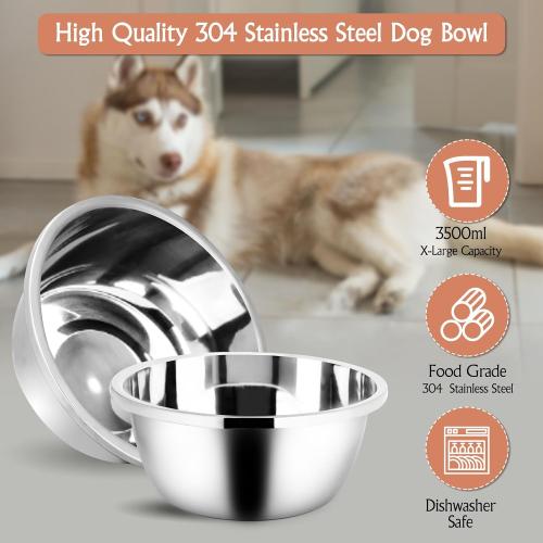 Spacnom Elevated Dog Bowls, Raised Dog Bowls Stand for Large Dogs