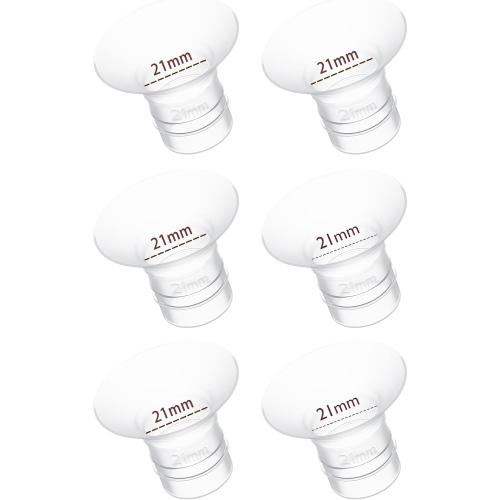 21mm Flange Insert 6PC, Compatible with 21mm Flange Spectra/Flange Inserts for Spectra Flange 21mm/Momcozy Wearable Breast Pump Flange Insert/Medela Flange 21mm/Elvie/Willow/TSRETE