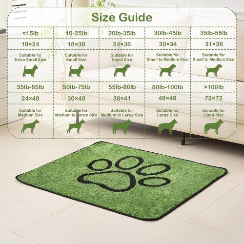Qeils Reusable Dog Pee Pads, Washable Puppy Pads, Leak-Proof 18x24 2 Pack