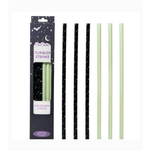 CHAR CHARMS, HALLOWEEN STRAWS 6PK