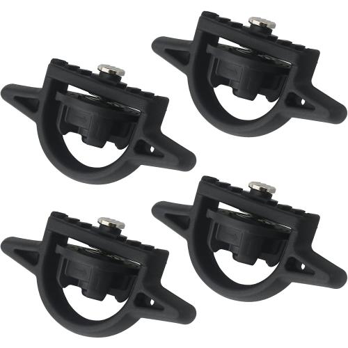 APPERFiT Bed Cleat Tie Down Anchor for Truck Bed Rail System 4pcs Compatible with 2005-2024 Toyota Tacoma Tundra Cargo Bed Accessories Parts PT278-35160 Striker Luggage Holders