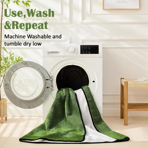 Qeils Reusable Dog Pee Pads, Washable Puppy Pads, Leak-Proof 18x24 2 Pack
