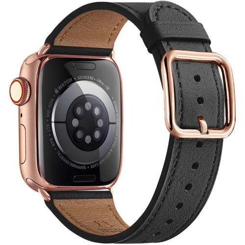 MNBVCXZ Genuine Leather Band Compatible with Apple Watch Strap iWatch Women