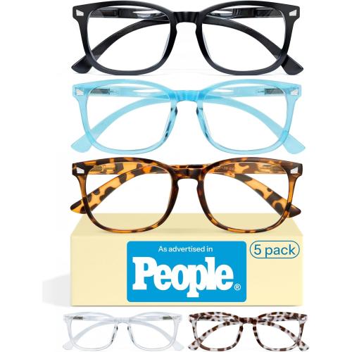CCVOO 4.5 Reading Glasses for Women, Eye glasses, Blue Light Readers for Women, Cheaters