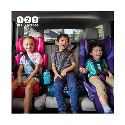 Diono Toddler Connect3 R - Pack of 2 Backless Booster Car Seats - Black - ONE SIZE