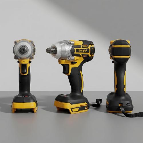 21V Brushless Impact Wrench Set, 1/2 Cordless Power Tool with 2 Lithium Ion Batteries, Charger, Sleeve Adapters and Accessories for Car Maintenance (2Highcapacity battery Toolbox)
