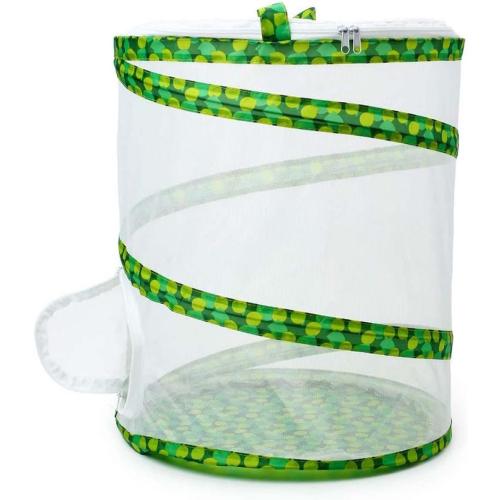 Butterfly and Insect Garden Habitat Mesh Cage Collapsible Design, Bug Terrarium Pop Up 12 x 14 Tall