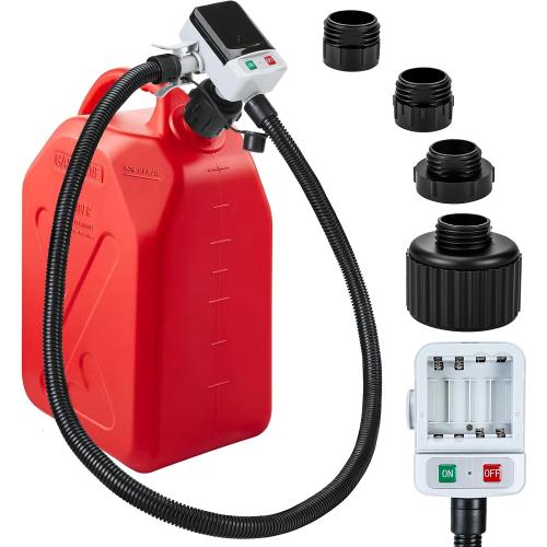 Fuel Transfer Pump Battery Powered Auto-Stop | Overfill Protection Electric Gas Can Pump for Gasoline, Diesel & Oil, Cordless Gas Pump Transfer Liquid with 3.2 GPM for Car, Truck, Lawn Mower