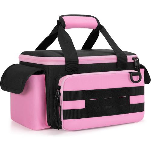 Rexmica Pink Tool Bag for Women Tool Storage Organizer Tactical Range Bag