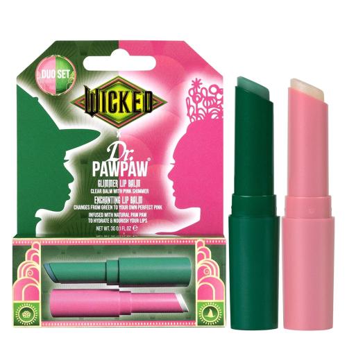 Dr. PawPaw Wicked Enchanting and Glimmer Lip Balm Duo - Moisturizing, Tinted Lip Balm for Women - Vegan, Nourishing, Hydrating - 2 pc