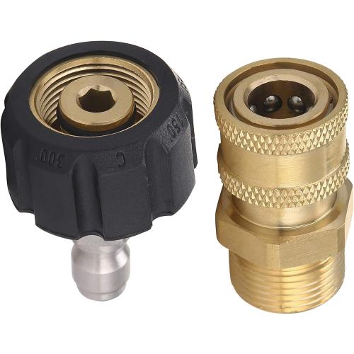 RIDGE WASHER Pressure Washer Adapter Set, Gun to Wand, M22 to 1/4'' Quick Connect