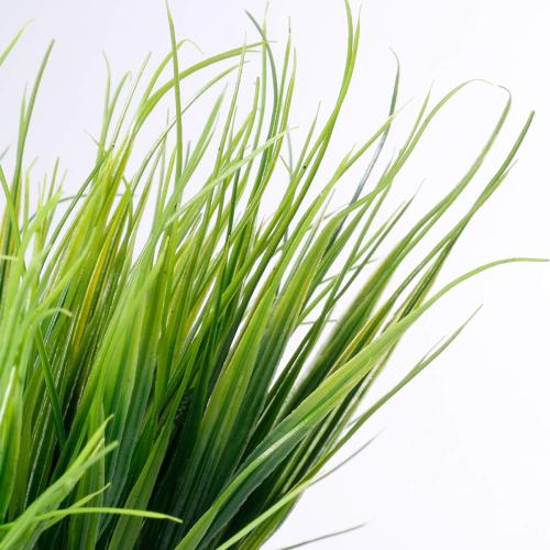 JEMONG 12 Bundles Artificial Grasses Outdoor UV Resistant Fake Grass No Fade Faux Plastic Plants Garden Window Box Decorating(Green Grass)