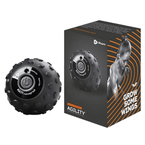 LifePro 4-Speed Vibrating Massage Ball Roller- Revolutionary Lacrosse Ball Deep Tissue Trigger Point Therapy - Massage Ball for Plantar Fasciitis, Yoga Therapy, Mobility, Myofascial Release Ball