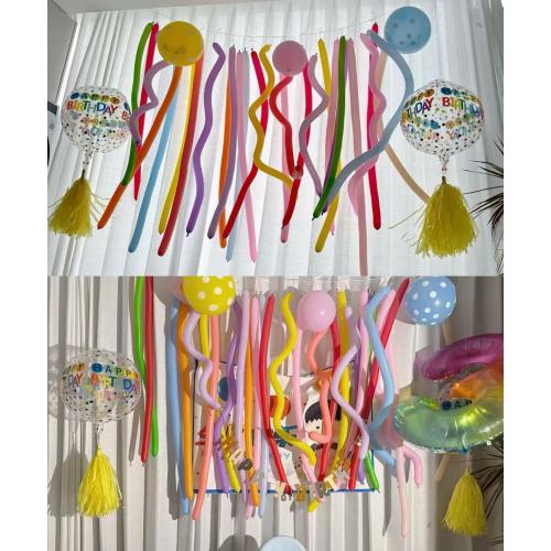 260 Balloons - Clear Long Balloons for Tying Balloon Arch & Balloon Ties