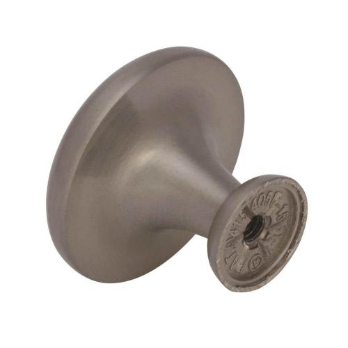 5pk Nature's Splendor 1-5/16 in. (33mm) Traditional Satin Nickel Round Cabinet Knob