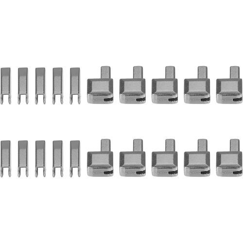 uxcell 10Sets Zipper Repair Kits, #8 Retainers Box & Insertion Pins