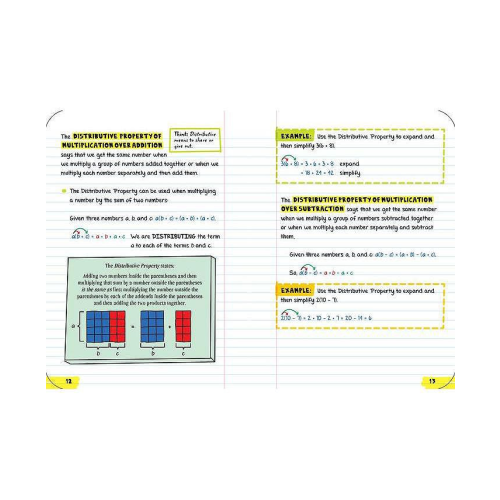 Everything You Need to Ace Pre-Algebra and Algebra I in One Big Fat Notebook by Workman Publishing - White