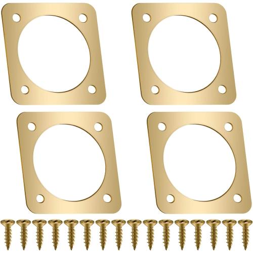 4 Pieces Metal Bird House Guard with Copper Portal Bird House Replacement for Eastern Bluebird Birdhouses(1 1/8 Inch Inner Diameter)