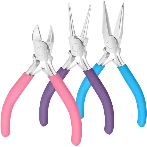 Pliers for Jewelry Making, Shynek Jewelry Pliers Set Includes Needle Nose Pliers, Round Nose Plier and Wire Cutters, Jewelry Making Tools for Jewelry Repair, Wire Wrapping, Beading and Crafts