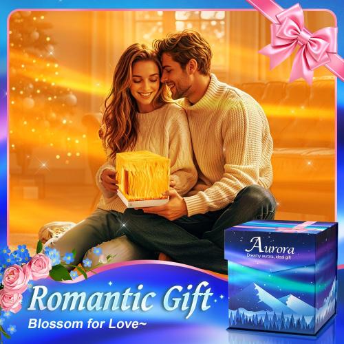Birthday Gifts for Women Teen Girl Gifts Trendy Stuff Northern Lights Projector, 18-Color Cool Stuff Gifts for Teenage Girls Boy Mood Lighting, Galaxy Projector for Bedroom Cute Room Decor Aesthetic