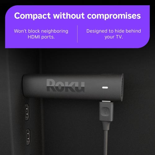 Roku Streaming Stick 4K with Voice Remote - HDR10  & Dolby Vision