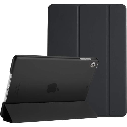 ProCase for iPad 9th/ 8th/ 7th Generation Case 10.2 Inch (2021/2020/2019 Release), 10.2 iPad Case 9th/ 8th/ 7th Gen Cover, Slim Smart Cover with Translucent Hard Shell Back -Black
