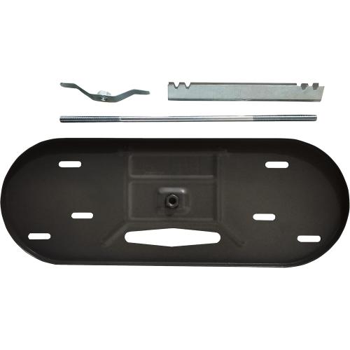 RV Dual Propane Tank Cylinder Rack for Camper and Travel Trailer for 20lb Tanks, Black,