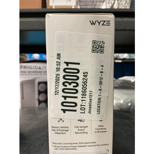 WYZE Cam Pan v3, Indoor/Outdoor IP65-Rated 1080p Pan/Tilt/Zoom Wi-Fi Smart Home Security Camera with Color Night Vision, 2-Way Audio, Compatible with Alexa & Google Assistant, Free Expert Setup