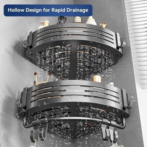 Corner Shower Caddy Suction Cup, Gray (1 Pack)