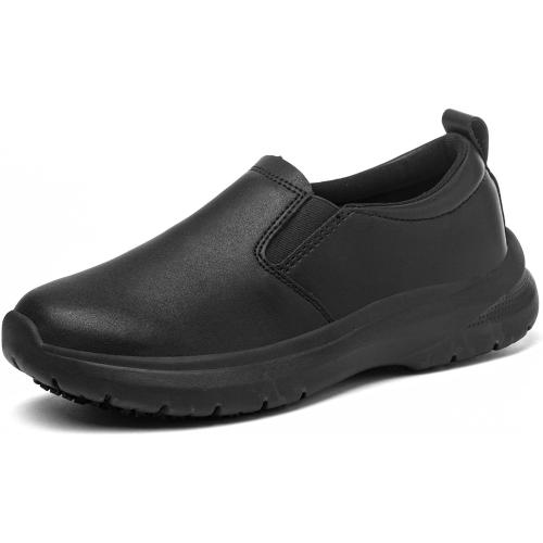 Non Slip Shoes for Women Food Service Black for Restaurant Crews Working Hospitals Comfortable and Wear-Resistant 10.5