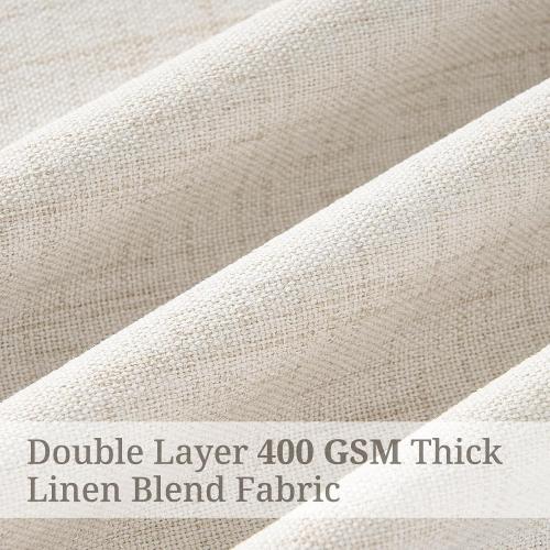 70 Inch Extra Wide Blackout Tall One Curtains for Large Windows 66 Living Room,Pinch Pleated Thick Drapes Sliding Glass Patio Door Memory Trained Heavy Duty Linen Thermal 70Wx108Lx 1 Panel,Birch