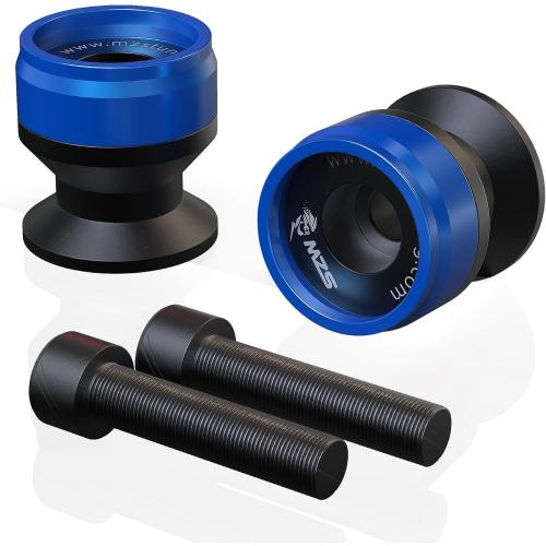 MZS 8MM Swingarm Spools Sliders Stand Universal M8 Blue Compatible with CBR 600 F2 F3 F4 F4i CBR600RR CBR1000RR GSXR600 GSXR750 GSXR1000 GSXS750 SV650 ZX6R ZX10R Z650 Z900 Z1000 EX400 EX650 Daytona