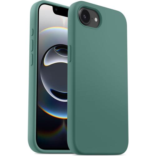 OTOFLY Designed for iPhone 16e Case,[12FT Military-Grade Protection] Silicone Shockproof Slim Cover Women Men 16e Phone Case 6.1 inch, Pine Green