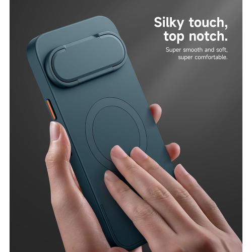 SURITCH for Google Pixel 10 Pro XL Phone Case, Compatible with MagSafe, Protective Cover with Camera Cover & Adjustable Metal Kickstand for Pixel 10 Pro XL 2025 -Lake Green