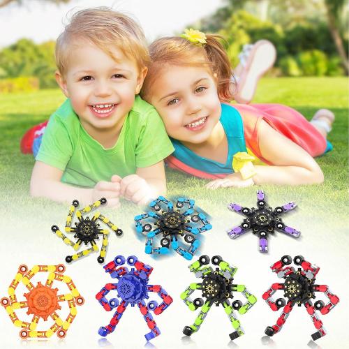 Transformable Fidget Spinners,9PCS Funny Sensory Fidget Toys for Kids