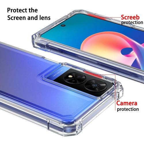 for TCL 50 XE NXTPAPER 5G, TCL 50XE 5G - Full Cover Shockproof Protective Phone Case - Clear