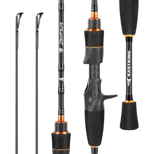 KastKing Zephyr Finesse Spinning & Casting Fishing Rods | 2-Piece Rods with Extra Tip, IM6 Graphite Blanks, Stainless Steel Guides with Zirconium Rings, EVA Handle, Hook Keeper