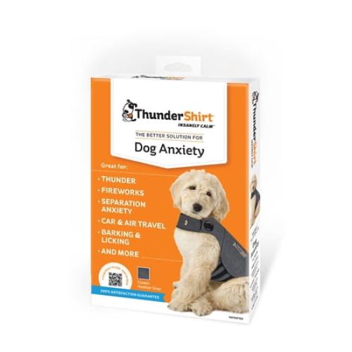 ThunderShirt Anxiety Jacket for Dogs, Heather Grey, Extra Small