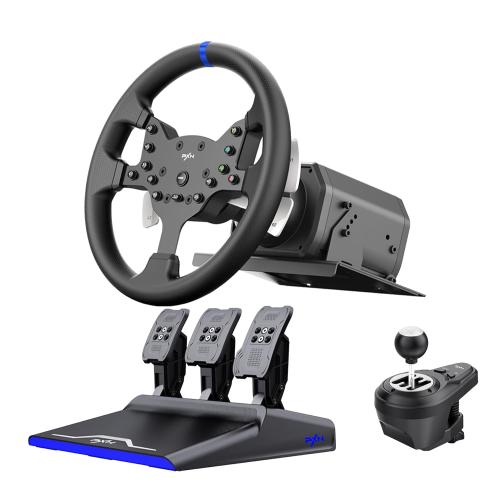 PXN-V99 Racing wheel Steering wheel 3.2nm force feedback gaming racing wheel 270/900 Dismantle with Hall magnetic induction pedal, 6 1 gear shift rod gaming steering wheel for pc/ps4/Xbox one/X-Series X/S