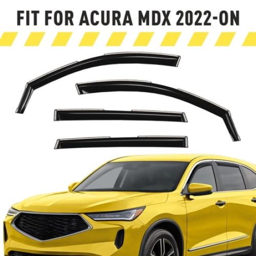 AEROGUYS Extra Durable Window Deflectors In-Channel Window Visors Rain Guards Fit for Acura MDX 2022-2026, Sun Visors, Wind Vent for Shades, Exterior Car Accessories - 4 pcs. AG0990