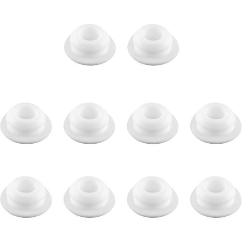 10pcs 3/8 Inch (10mm) Hole Plug, White Button Plugs