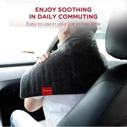 Comfytemp 12V/24V Car Electric Blanket for Back Neck Shoulders Hip 12x24