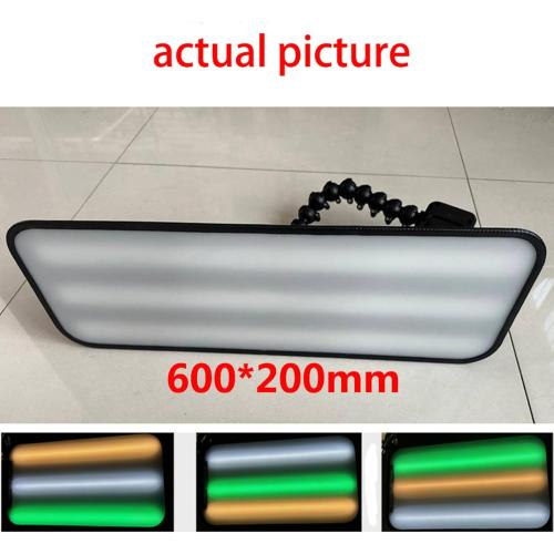 60cm Large Car Dent PDR Light 12 Light Color Styles Adjustment Paintless Dent Repair Tool Car Dent Light Board Car Dent Tools (Without Battery)